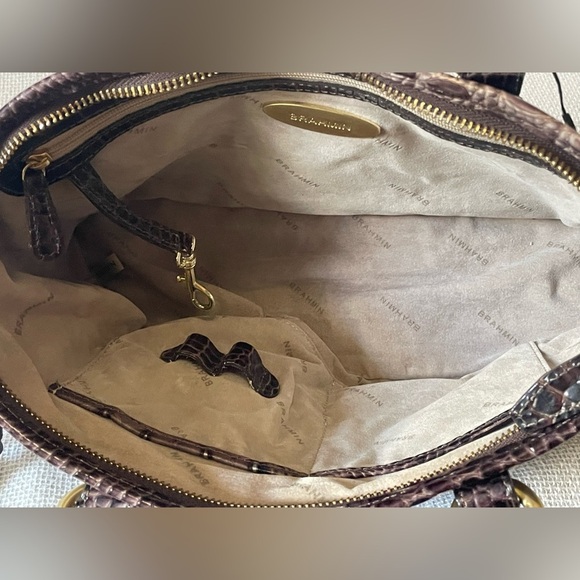 NWT Brahmin mini Asher Anthracite Melbourne Genuine Leather - Picture 5 of 15